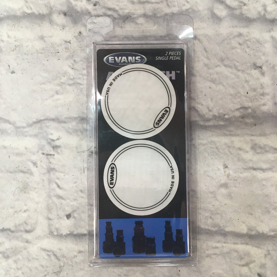 Evans Pair of EQPC1 Single Pedal Clear Plastic Patches (New)