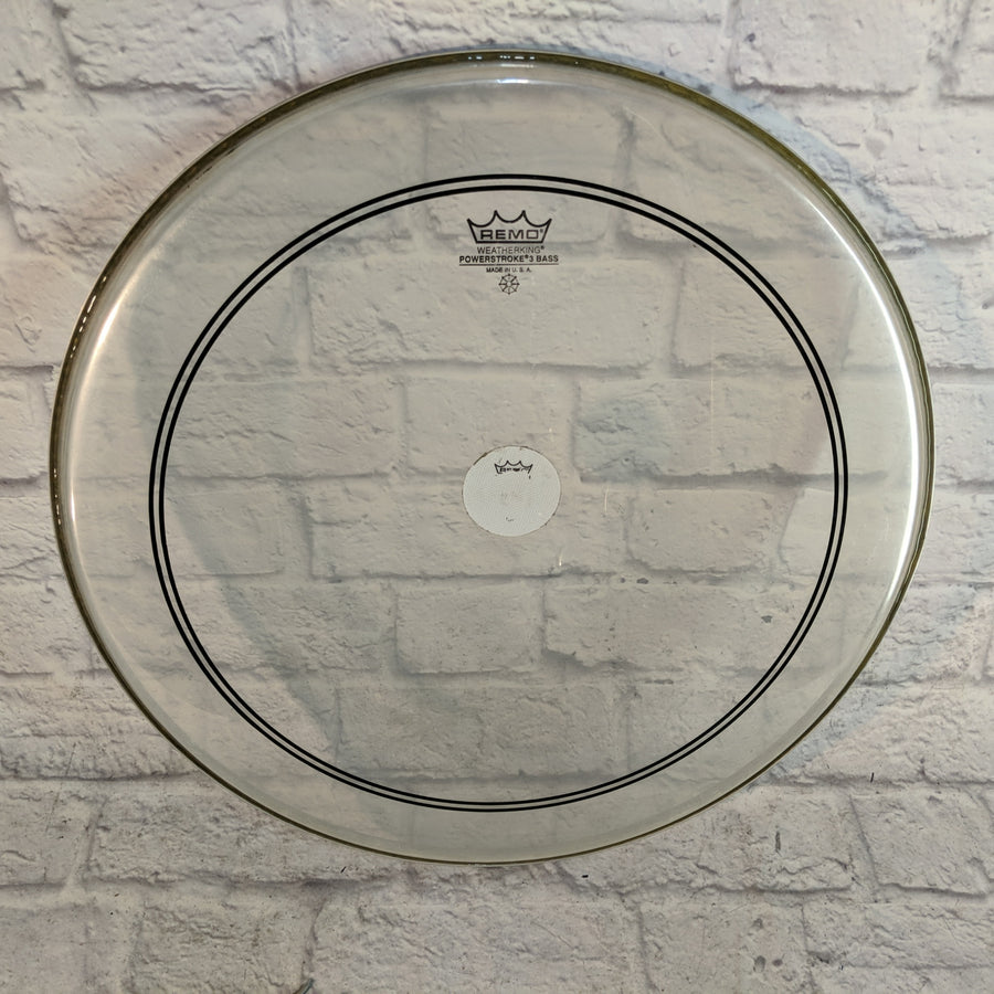 Remo Powerstroke 3 Bass Drumhead with 2.5" Impact Pad - 22" - Clear