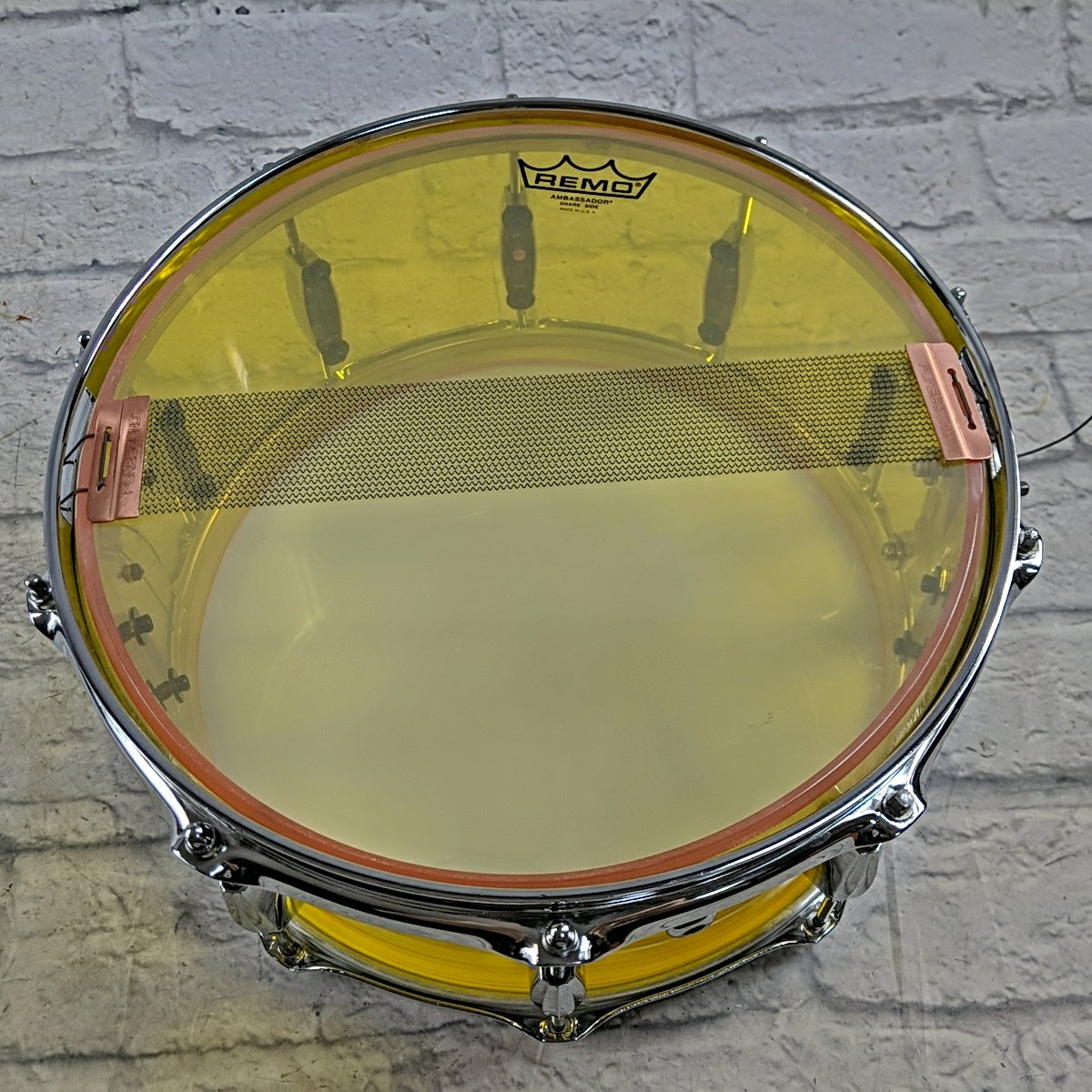 Custom Yellow Acrylic Snare 14x6.5 Snare