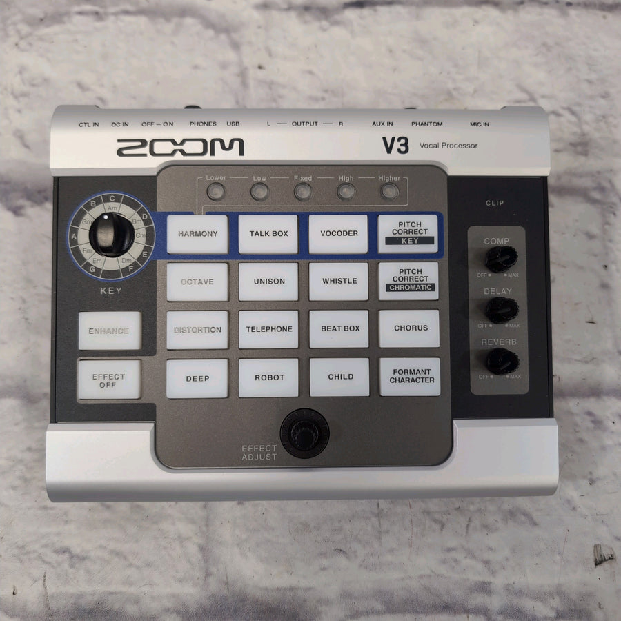 Zoom V3 Vocal Processor Vocal Effect Pedal