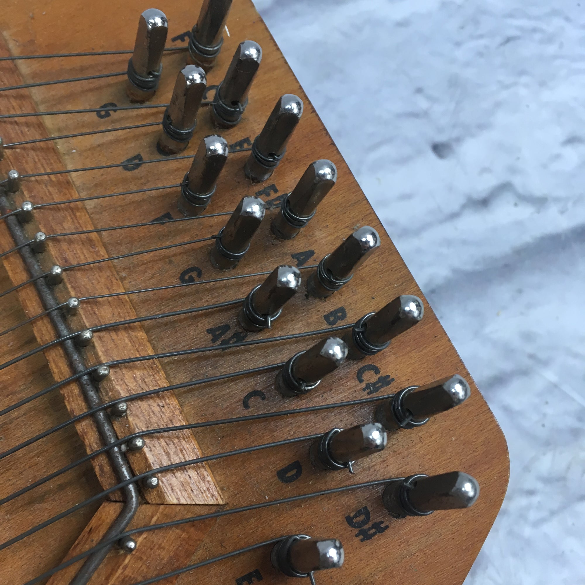 Silvertone by Oscar Schmidt Auto Harp with Case