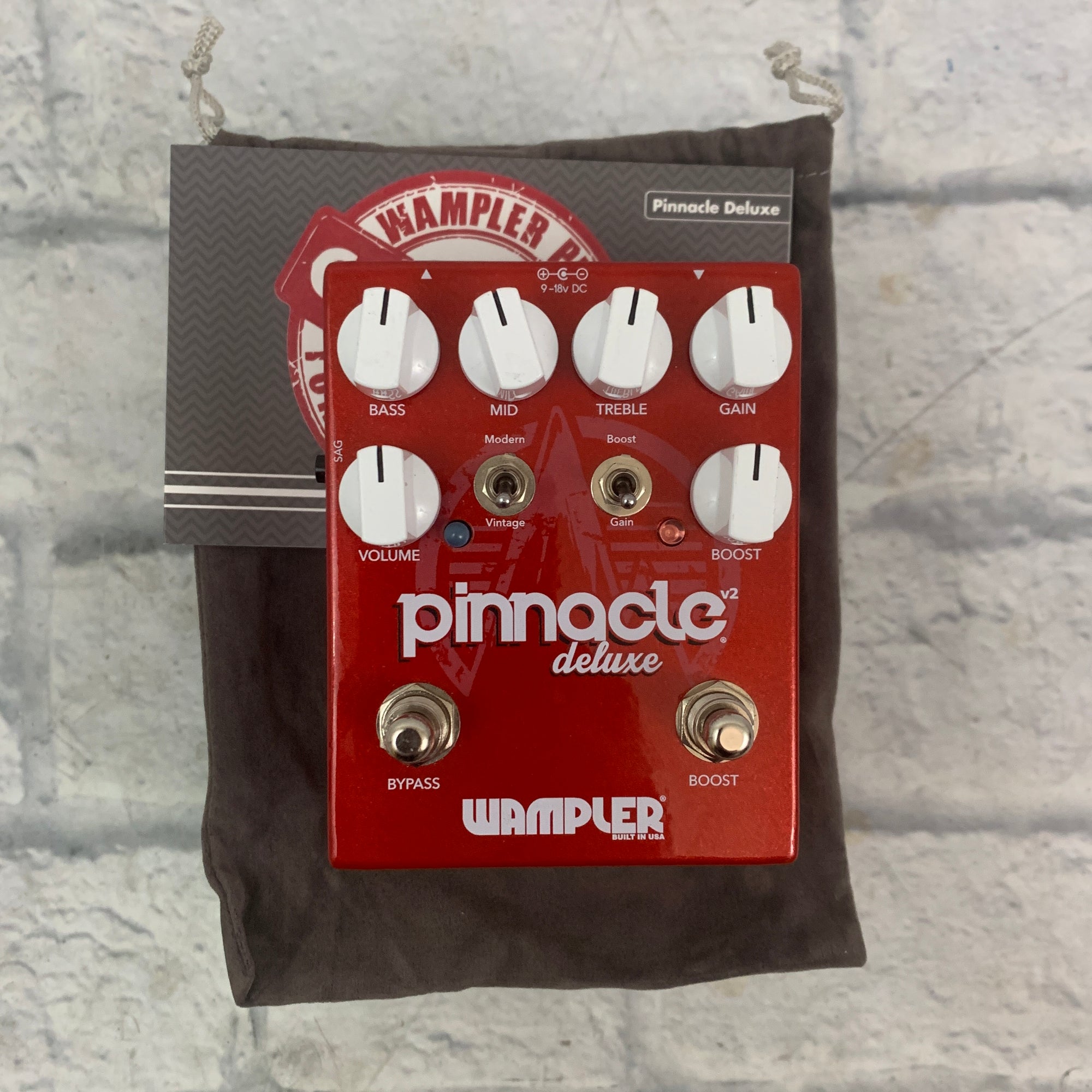 Wampler Pinnacle Deluxe Overdrive Boost Pedal