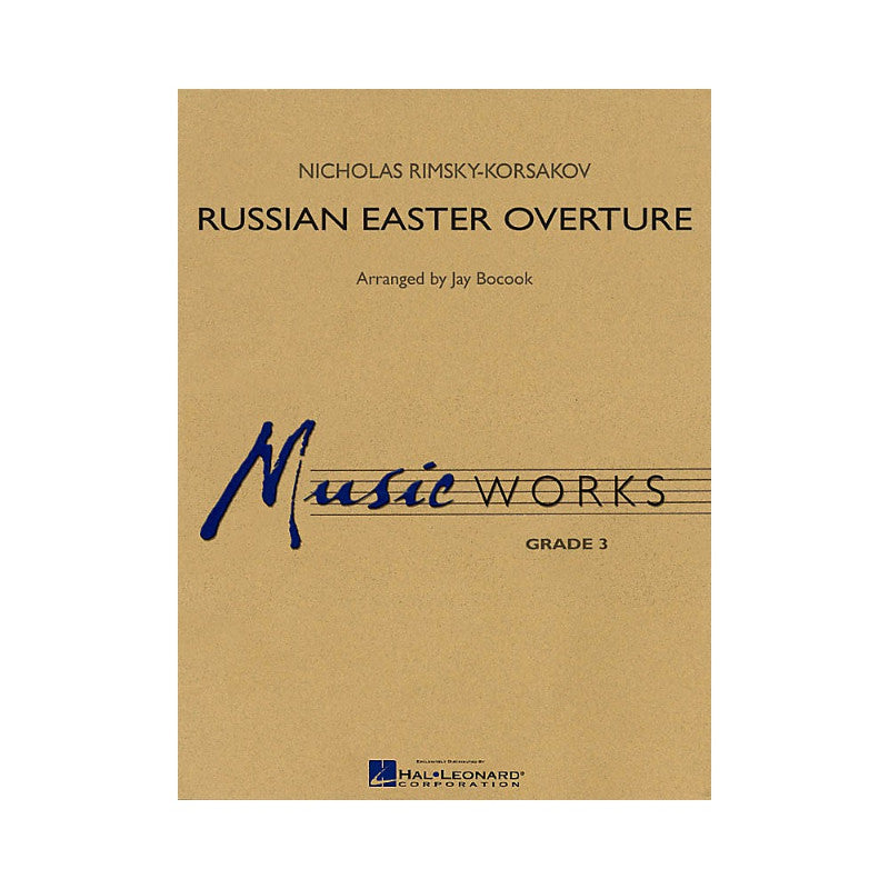 Hal Leonard Russian Easter Overture Concert Band Level 3 Arranged by Jay Bocook