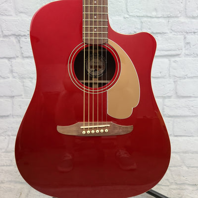 Fender Redondo Player Acoustic - Candy Apple Red
