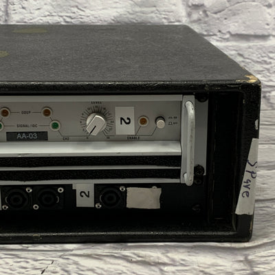 Crown Macro-Tech 1200 2-Channel Power Amplifier w/ Custom Connector Panel & Rack Case