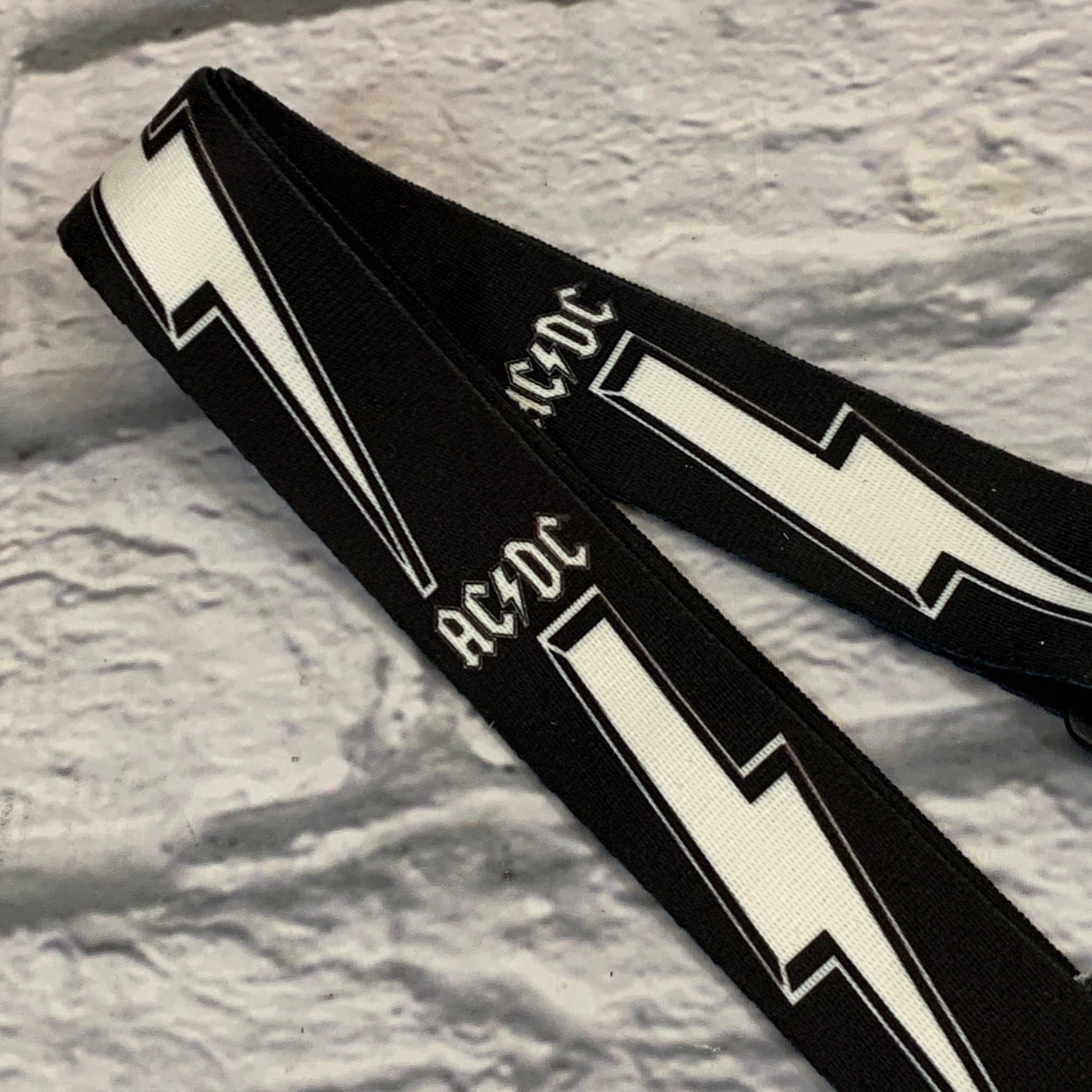 Perri's Leathers AC/DC Lightning Bolt 2" Polyester Guitar Strap