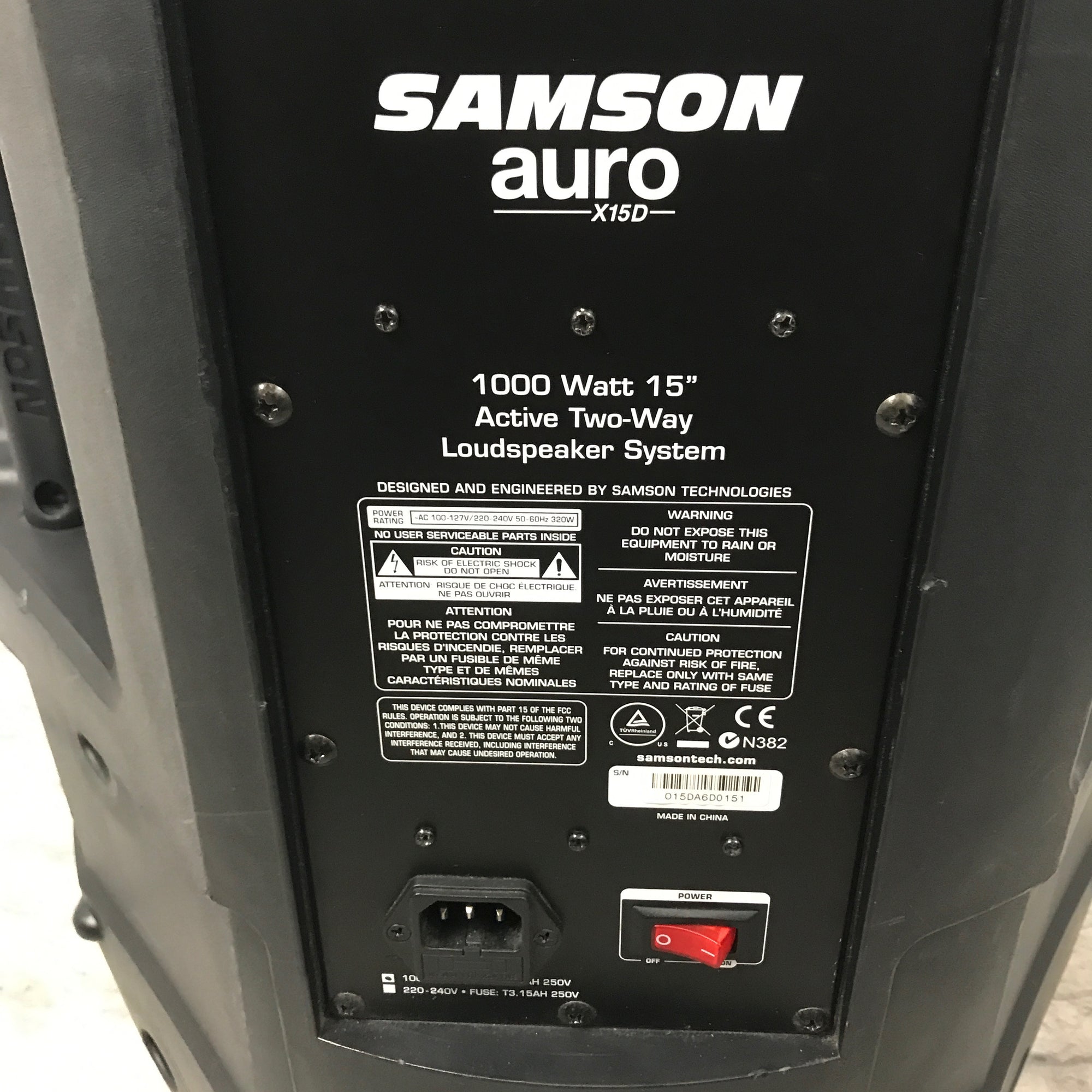 Samson Auro X15D Active Loudspeaker (1000 Watts)