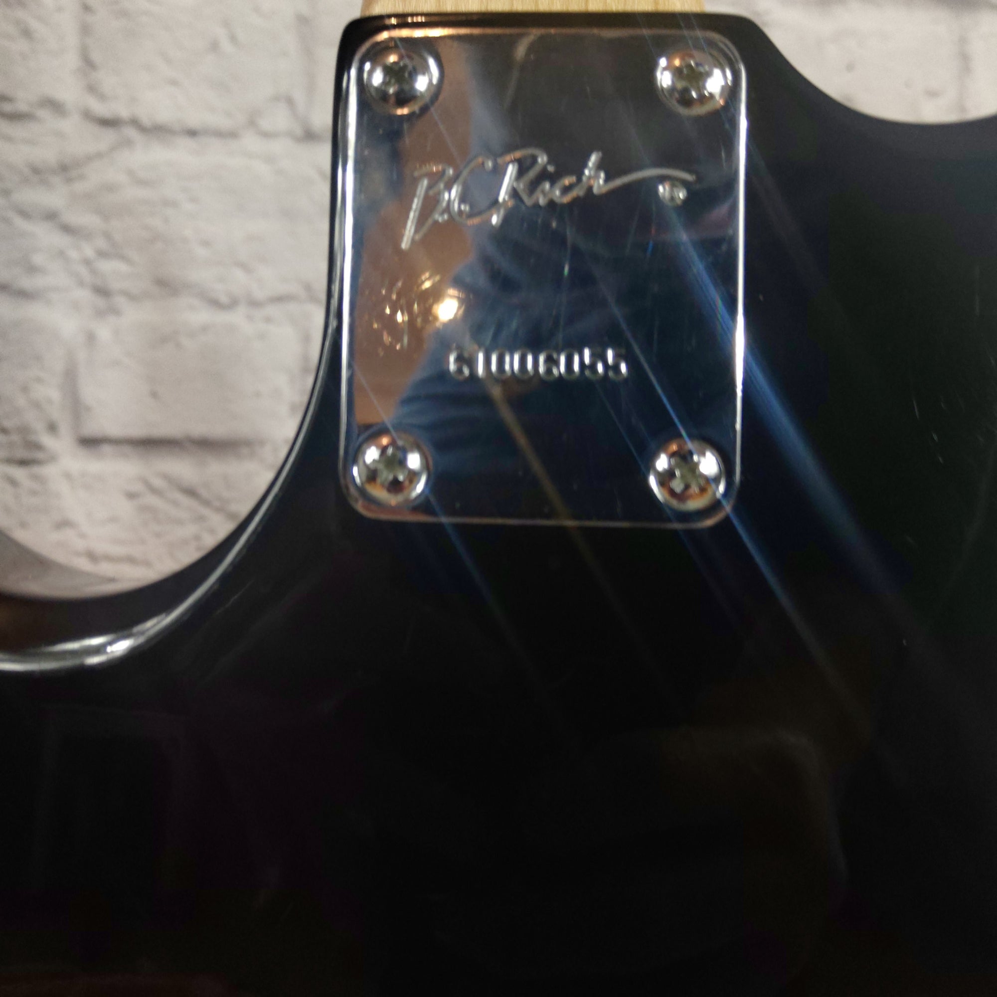 BC Rich Bronze Warlock Electric Guitar - Black with BC Rich Soft Case