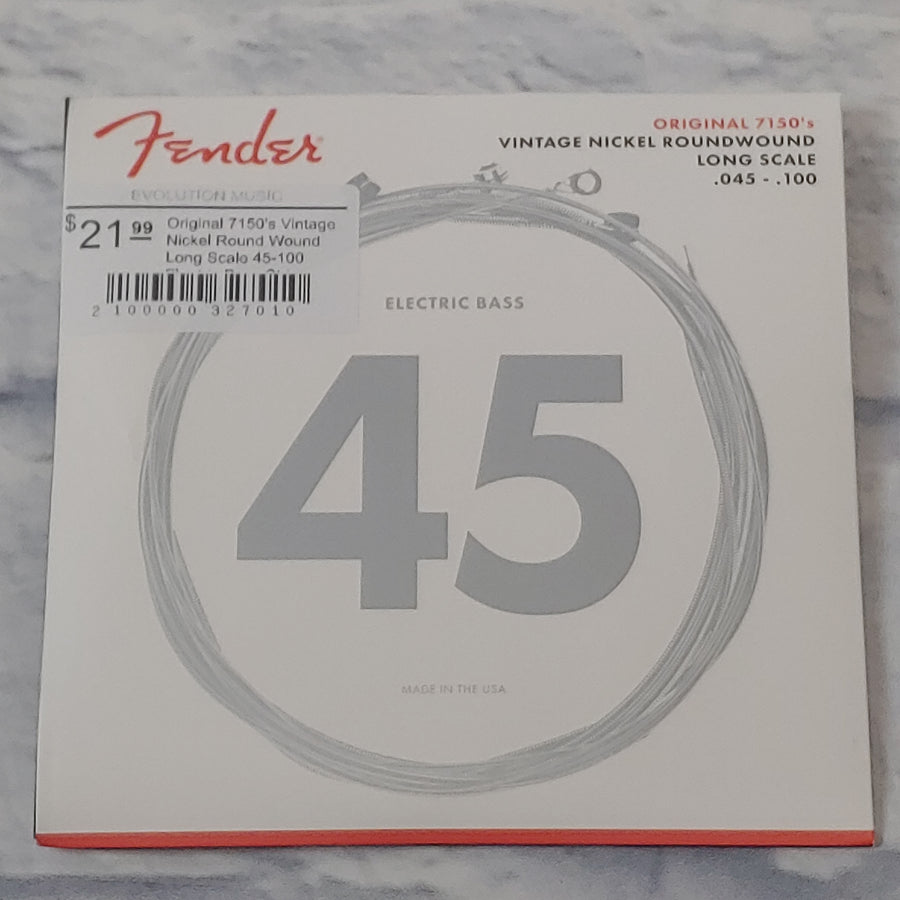 Original 7150's Vintage Nickel Round Wound Long Scale 45-100 Electric Bass Strings
