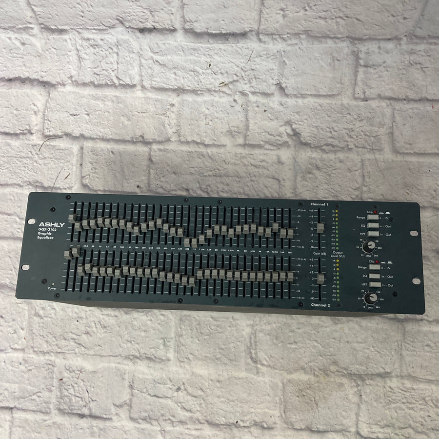 Ashly GQX-3102 Dual 31 Band Rack EQ