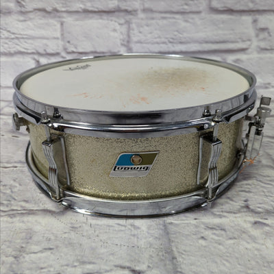 Ludwig B/O Blue Olive No. 491 Pioneer 5x14" 6-Lug Snare Drum - Silver Sparkle