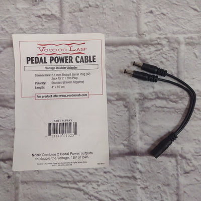 Voodoo Lab PPAY Voltage Double Adapter Power Cable