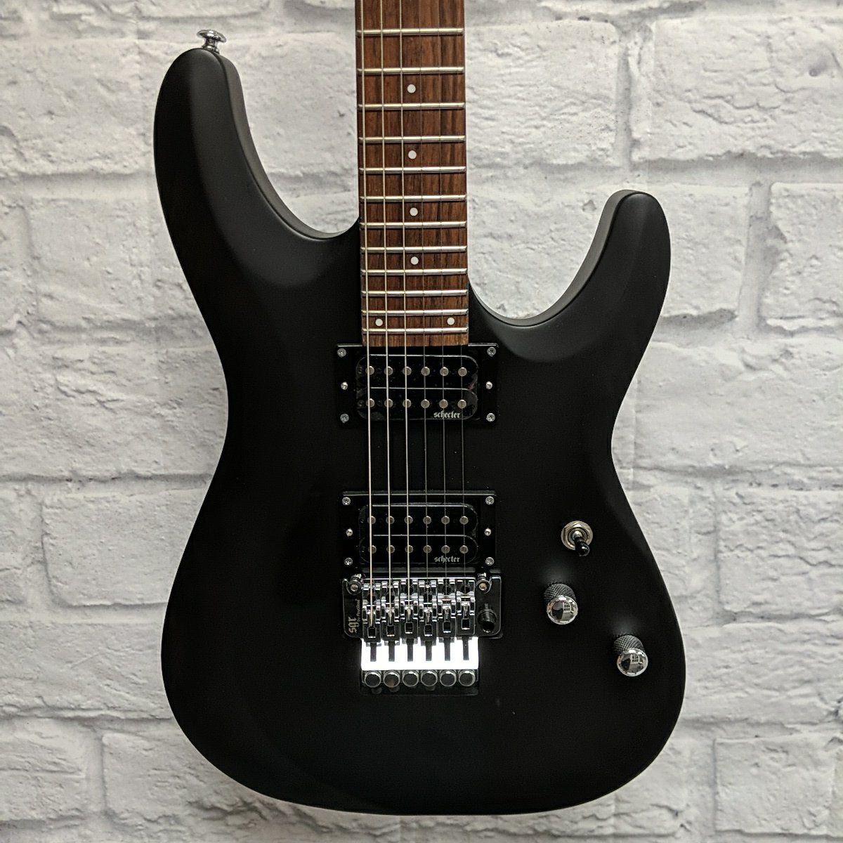 Schecter C-6 FR Deluxe w/ Floyd Rose Satin Black