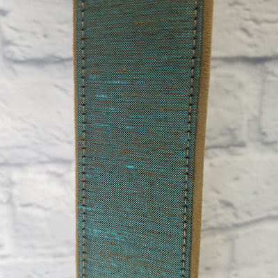 Right On Straps Guitar Strap Teal/Tan