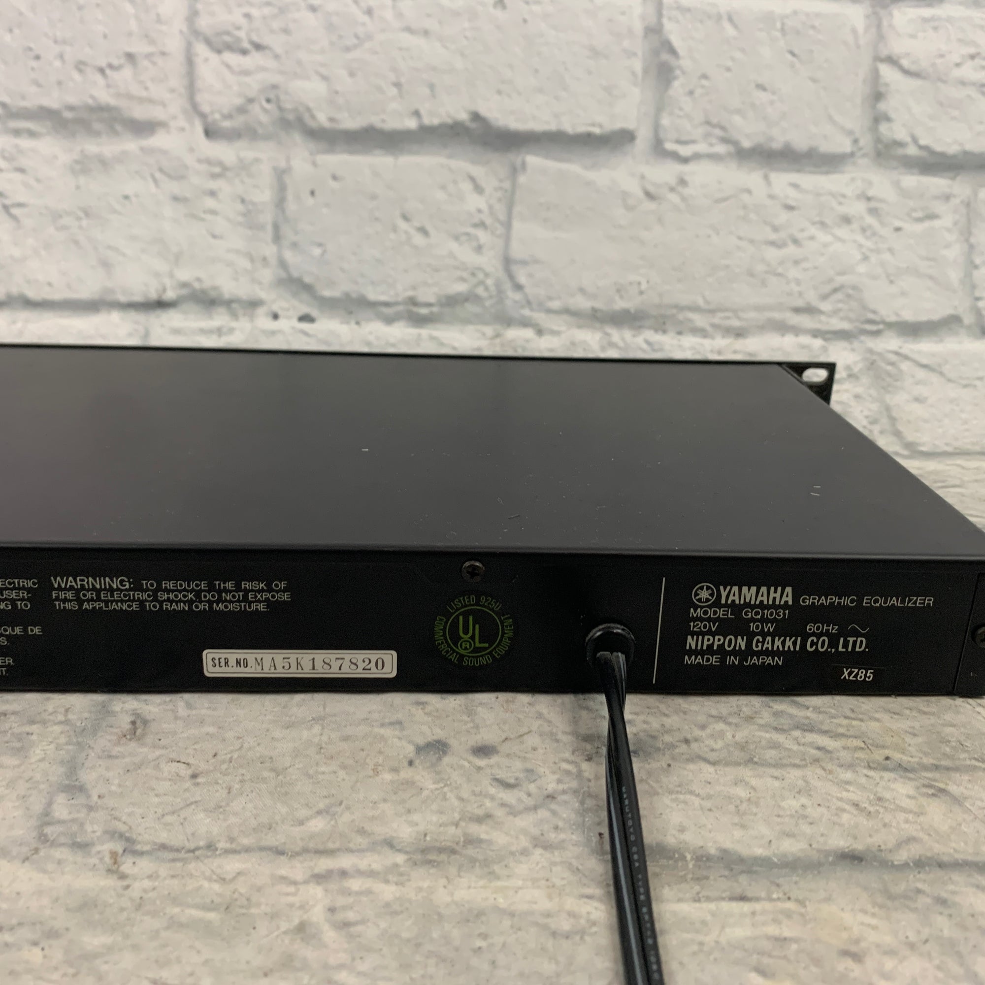 Yamaha GQ1031 Rackmount Graphic EQ AS IS - Evolution Music