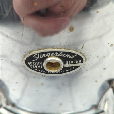Slingerland 14 Chrome Over Wood Rack Tom