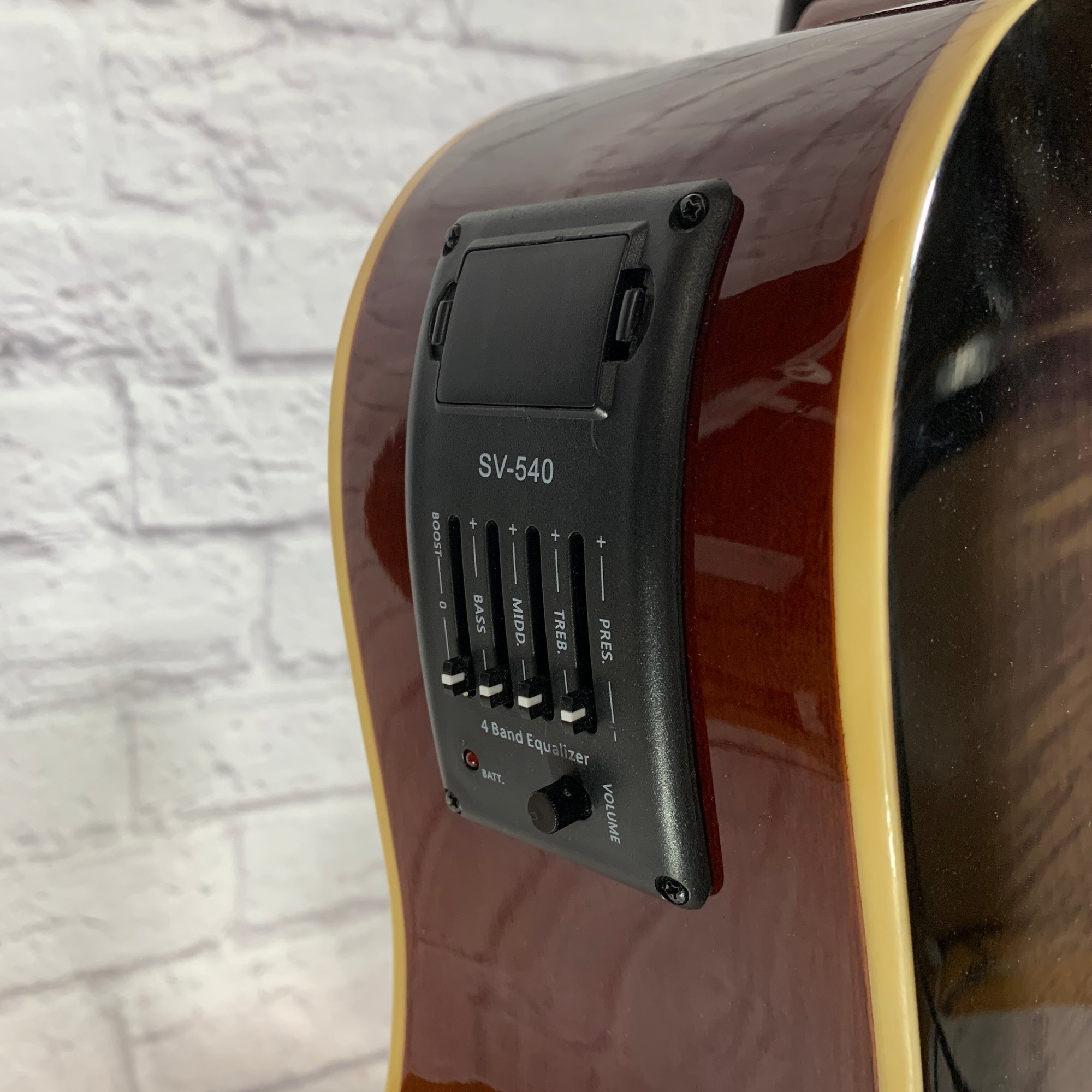 Glen Burton GA204BCO-BK Acoustic Guitar