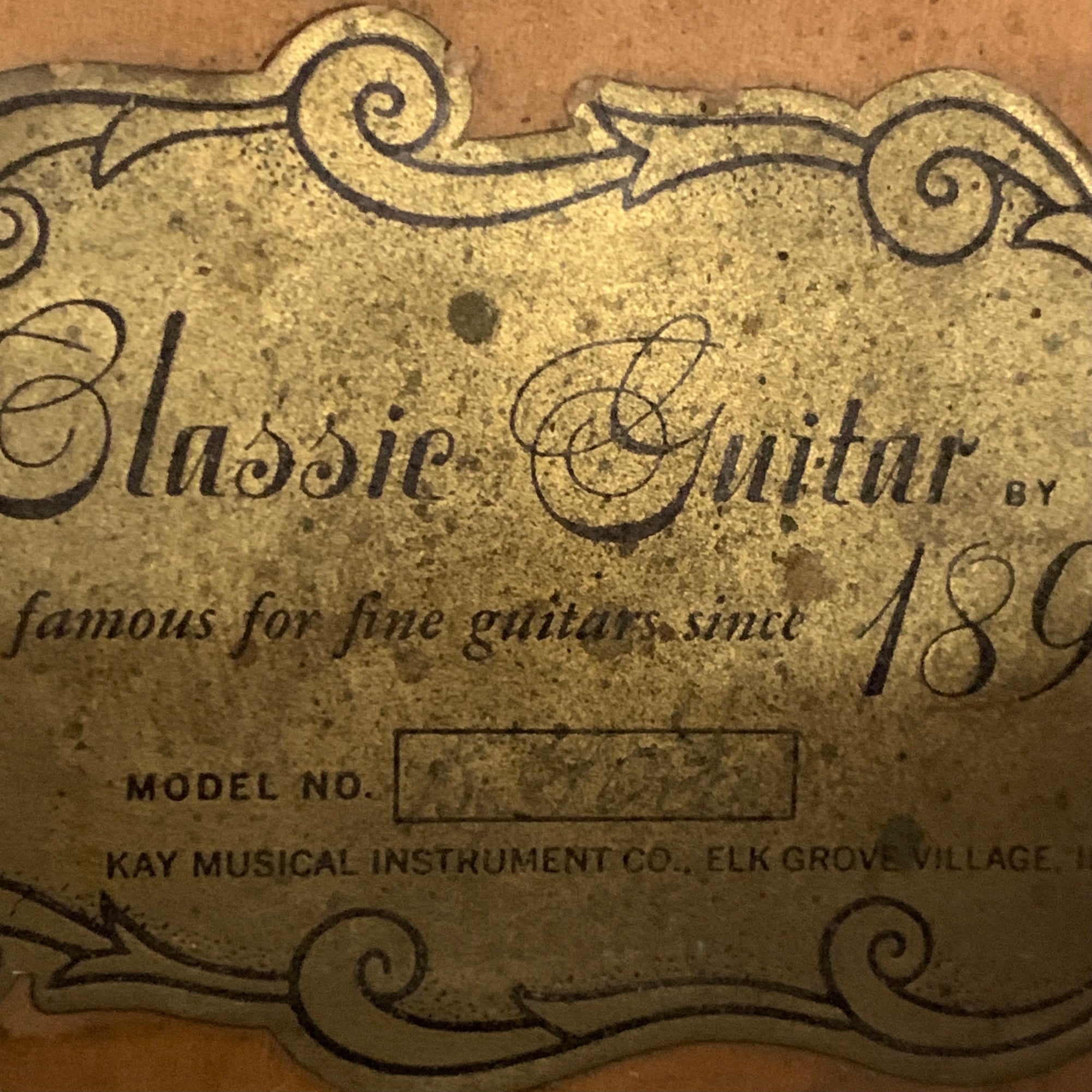 1968 Kay L6424 Classical Guitar