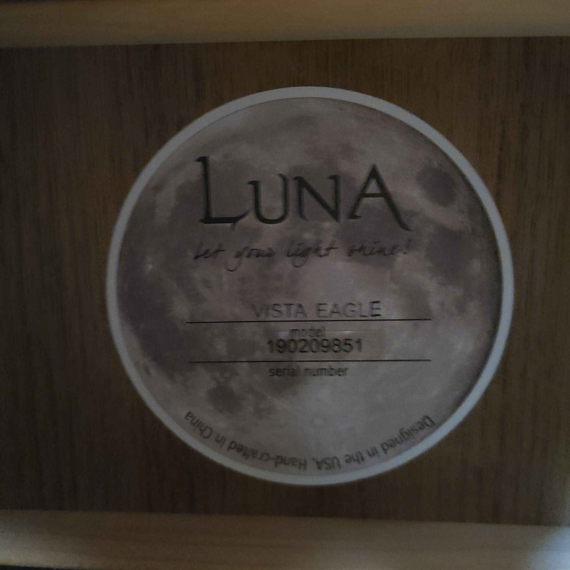 Luna Vista Eagle Acoustic-Electric w/ Case