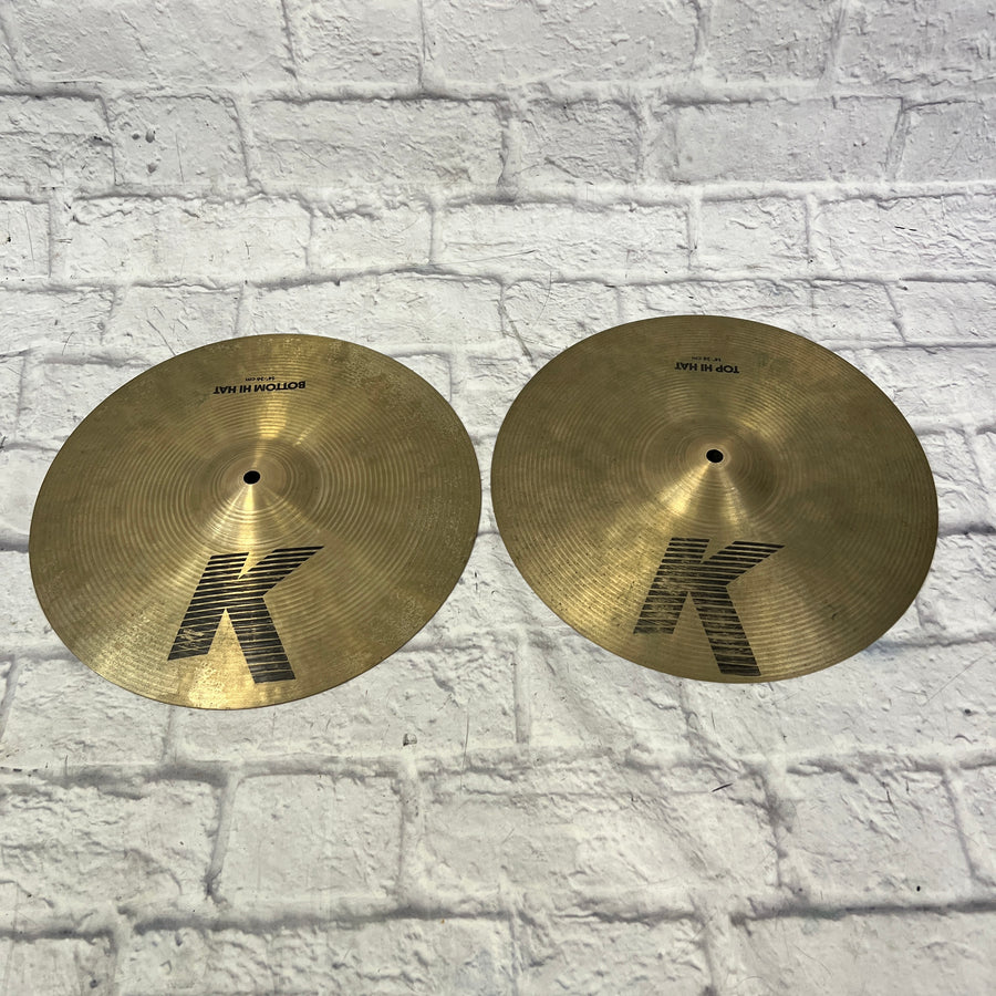 Zildjian 14 K HI Hat Cymbal Pair Hi Hats