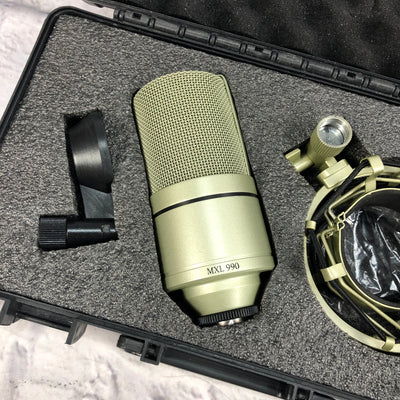 MXL 990 Condenser Microphone w/ Shock Mount & Case