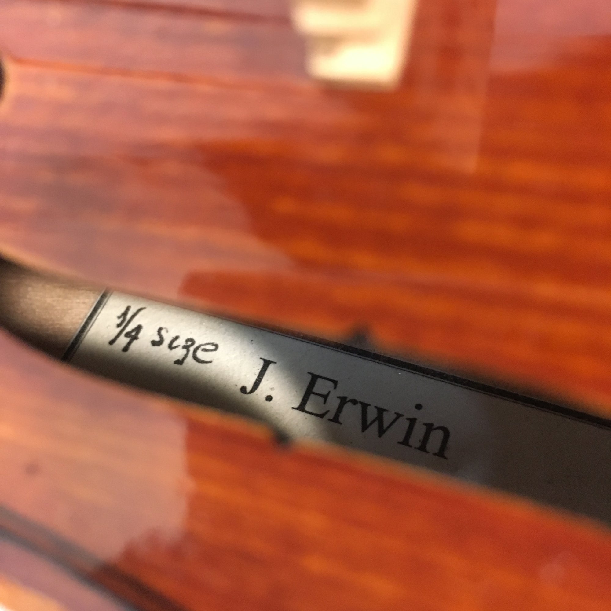 J Erwin Artiste 1/4 Size Violin