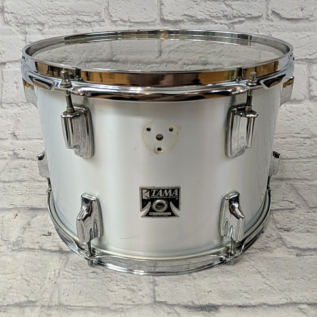 Tama Imperialstar 13 x 9 Tom Drum - MIJ 1970s Royal Pewter Metallic White