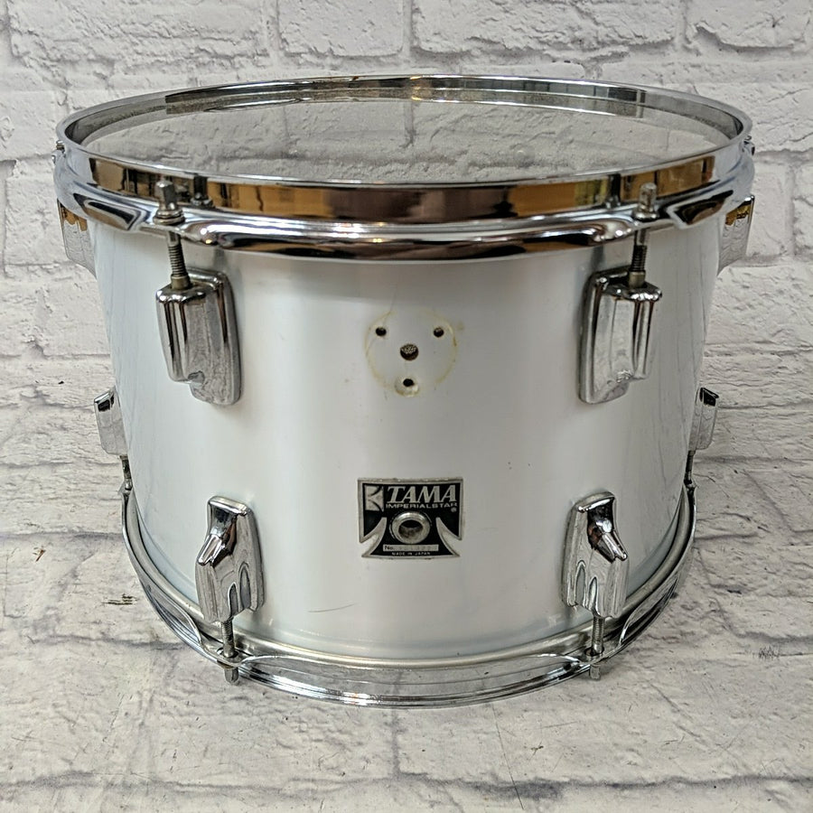 Tama Imperialstar 13 x 9 Tom Drum - MIJ 1970s Royal Pewter Metallic White