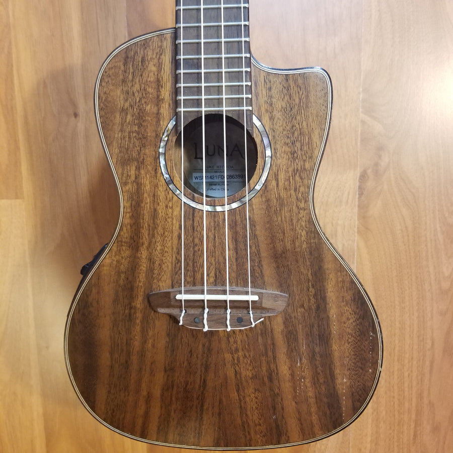 Luna HTC Koa Ukulele w Pickup