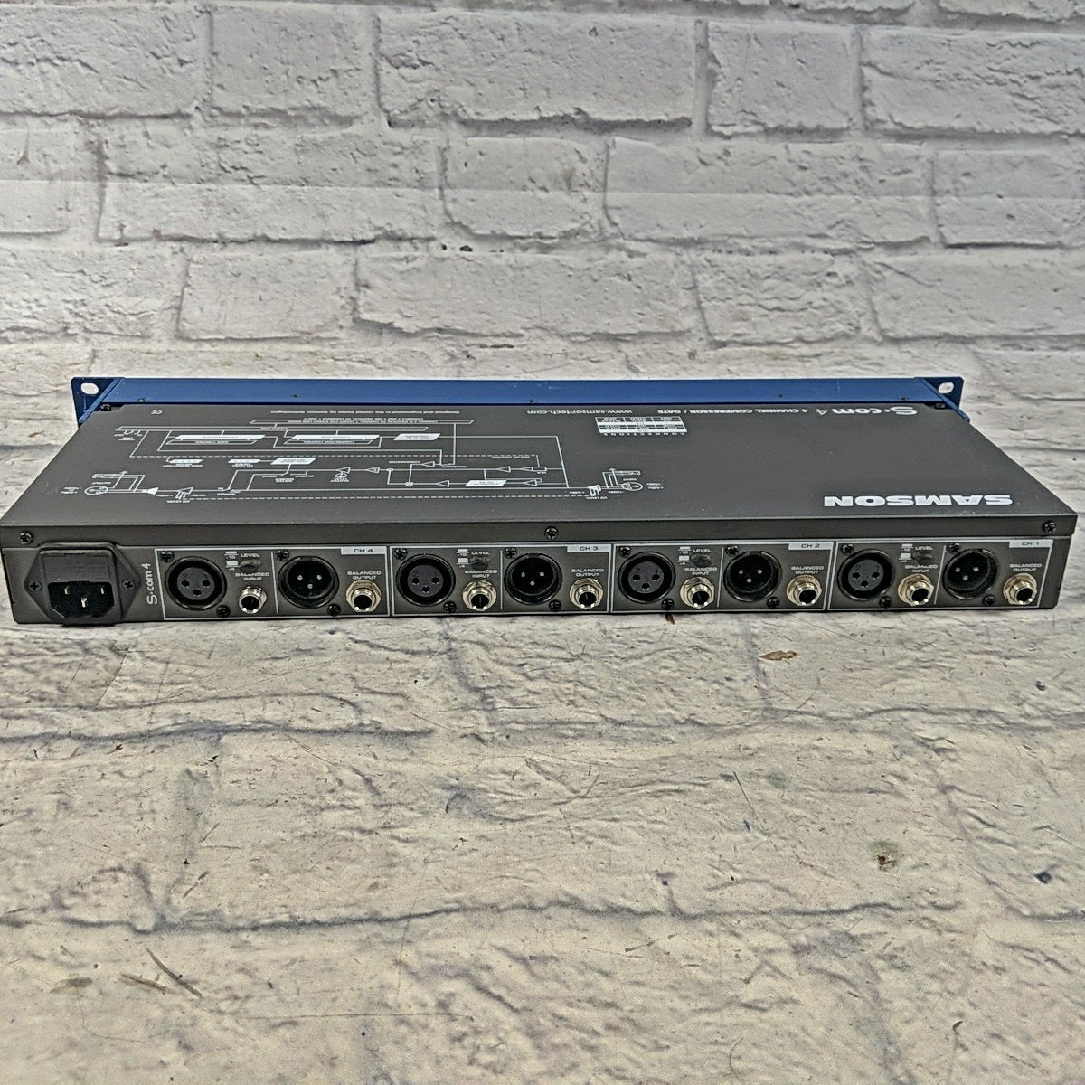 Samson S-Com 4 4-Channel Rack Compressor Gate