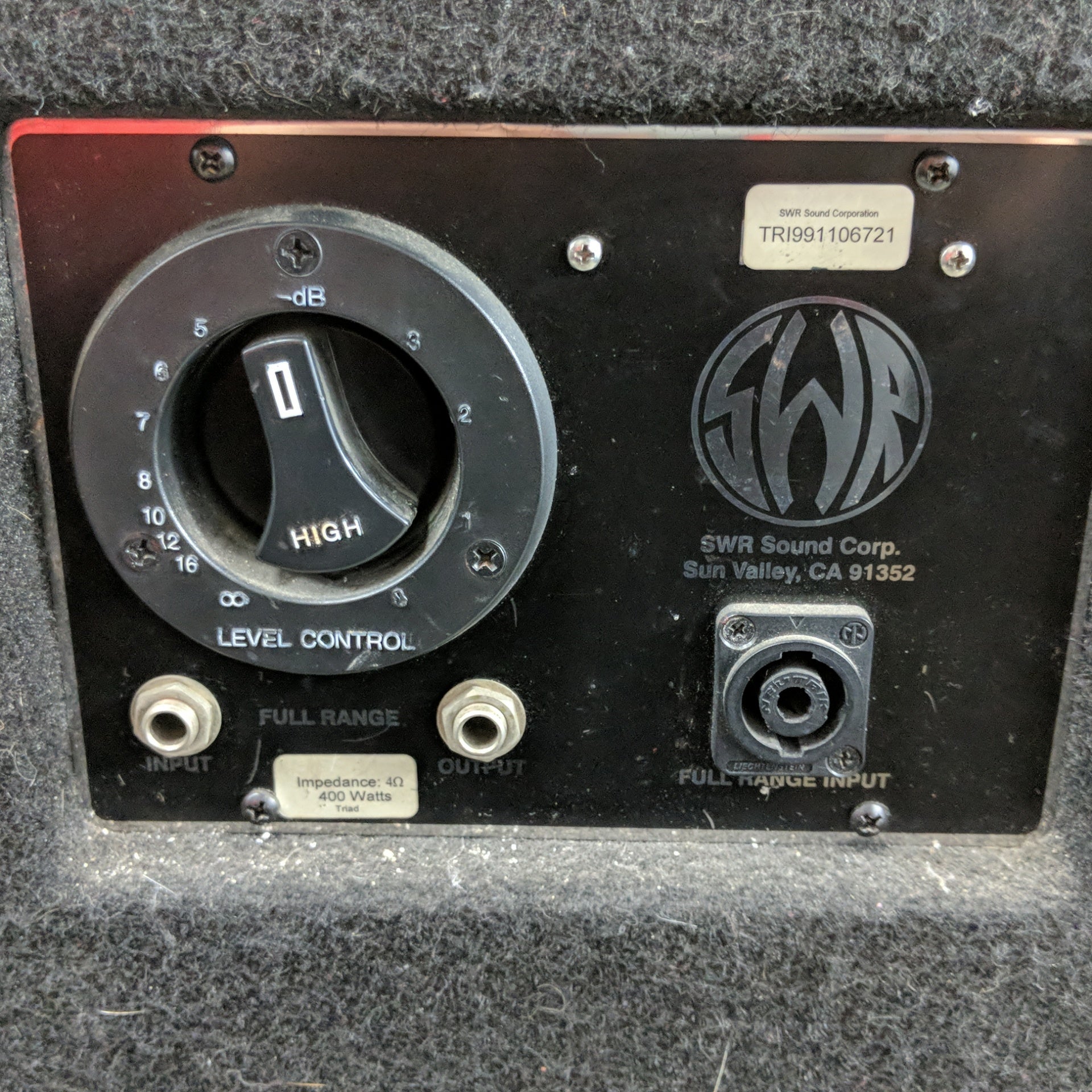 SWR Triad 3 Way Bass Speaker