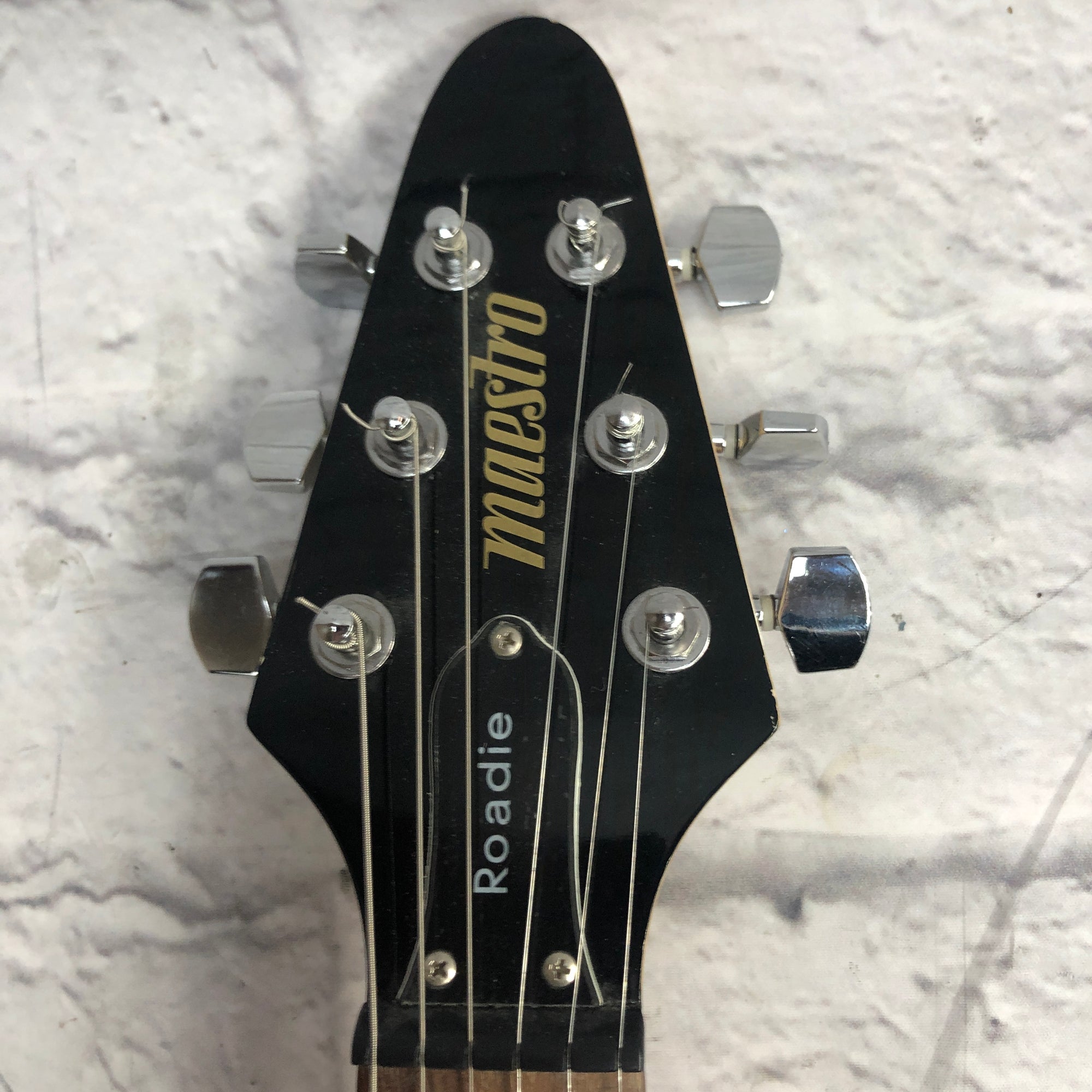 Maestro Roadie Mini-Travel Flying V Red