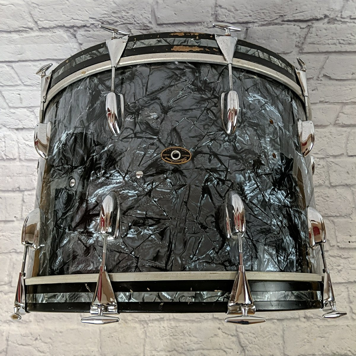 Slingerland 22 x 14 Black Oyster Bass Drum