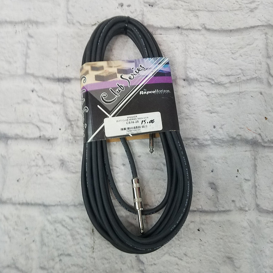 Rapco Horizon CS16-25 Club Series 25ft Speaker Cable