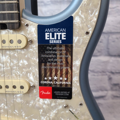 Fender American Elite Strat EB SA Ebony Fretboard - Satin Ice Blue