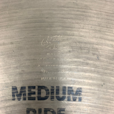 Zildjian 20 Medium Ride Keyholed