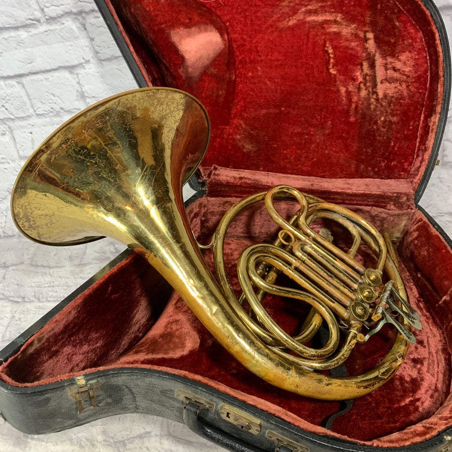 Pan American Vintage Elkhart French Horn w/ Case AS IS