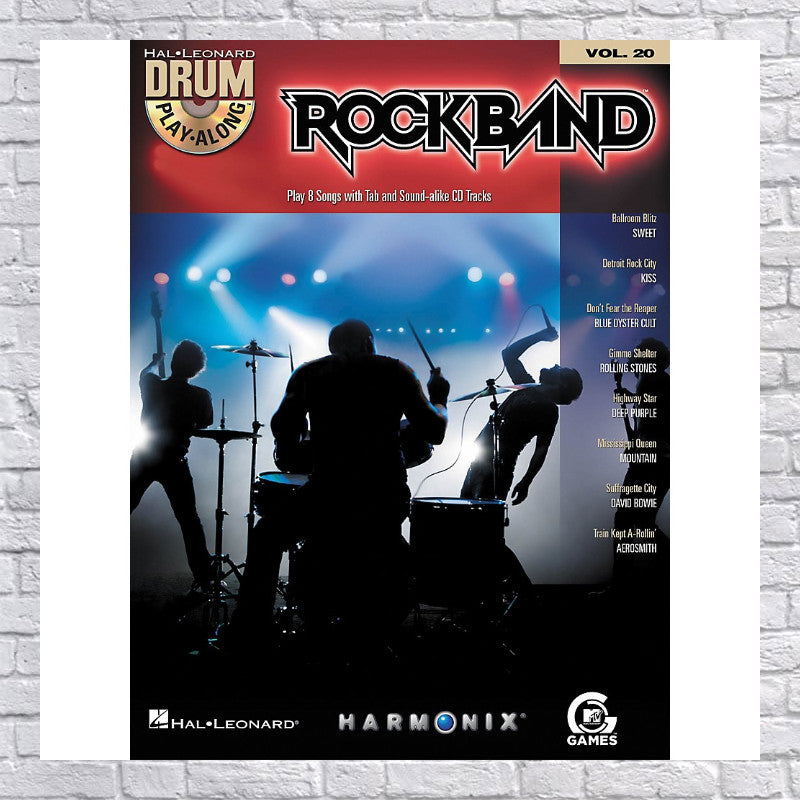 Hal Leonard Rock Band - Classic Rock Edition - Drum Play-Along Volume 20 Book/CD Set