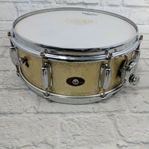 Vintage 1964 Slingerland 5.5x14 Gene Krupa Snare Drum Champagne Sparkle Niles