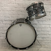 Slingerland 22" x 14" Bass and 13" x 9" Tom Black Marine Pearl BMP