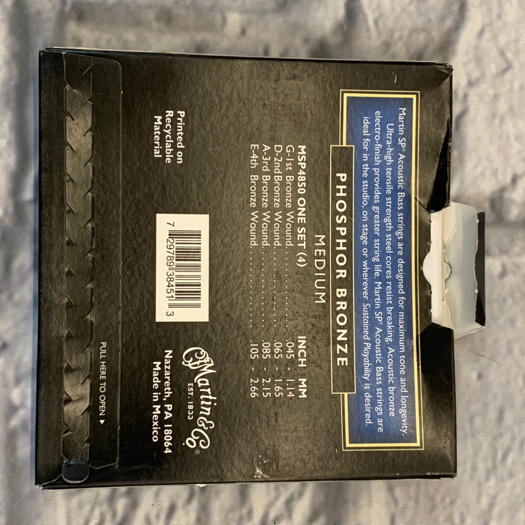 Martin SP Acoustic Bass Phosphor Bronze Medium 45-105 Bass Strings