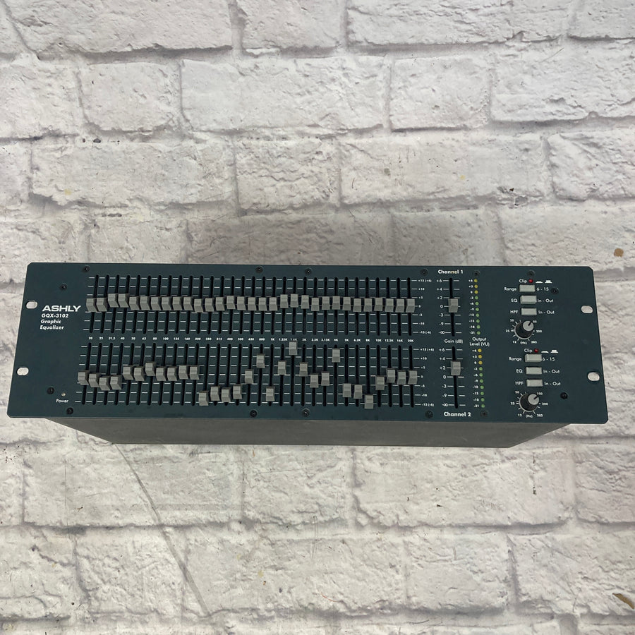 Ashly GQX-3102 Dual 31 Band Rack EQ