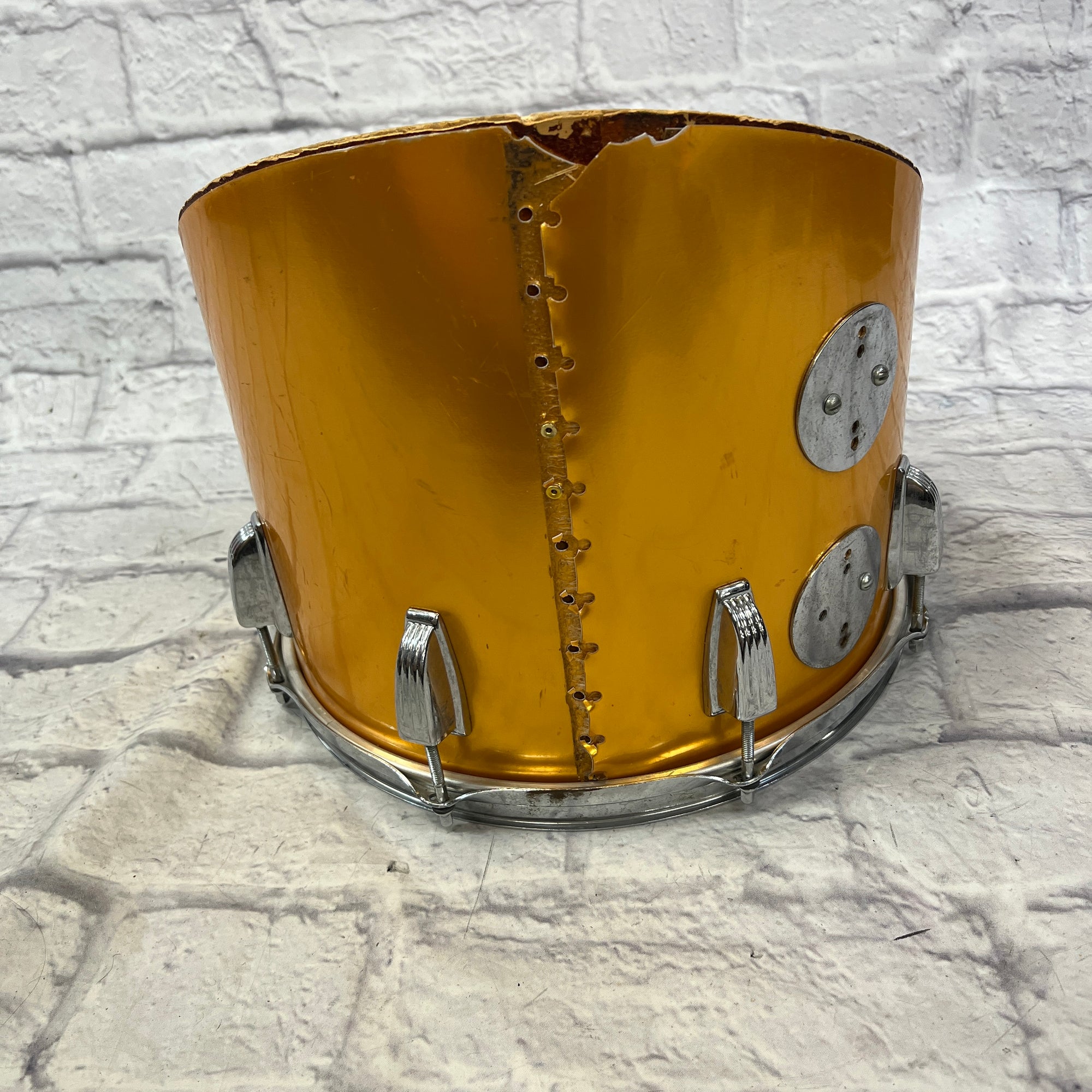 Ludwig Power Cut 13" Concert Tom Orange B/O Badge