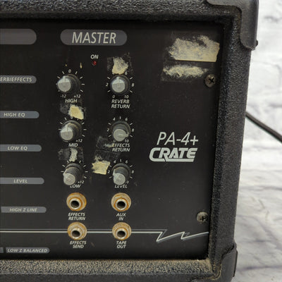 Crate PA-4+ 4 Channel Powered Mixer