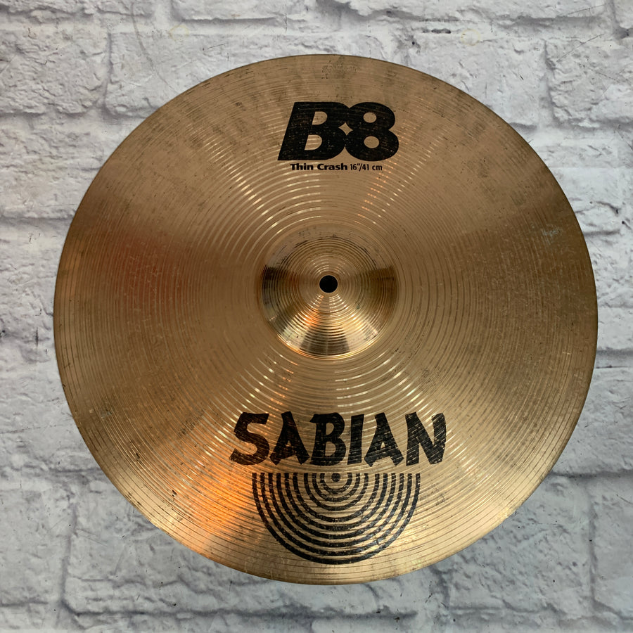 Sabian B8 16" Thin Crash Cymbal