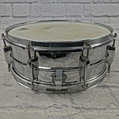 Pearl 14 x 5 Mirror Chrome Steel Shell Snare Drum