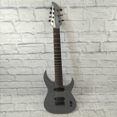 Schecter Keith Merrow Signature KM-7 Mk-III 7 String Electric Guitar Standard Predator Inlay w/ Sig KM FISHMANS - Stealth Gray