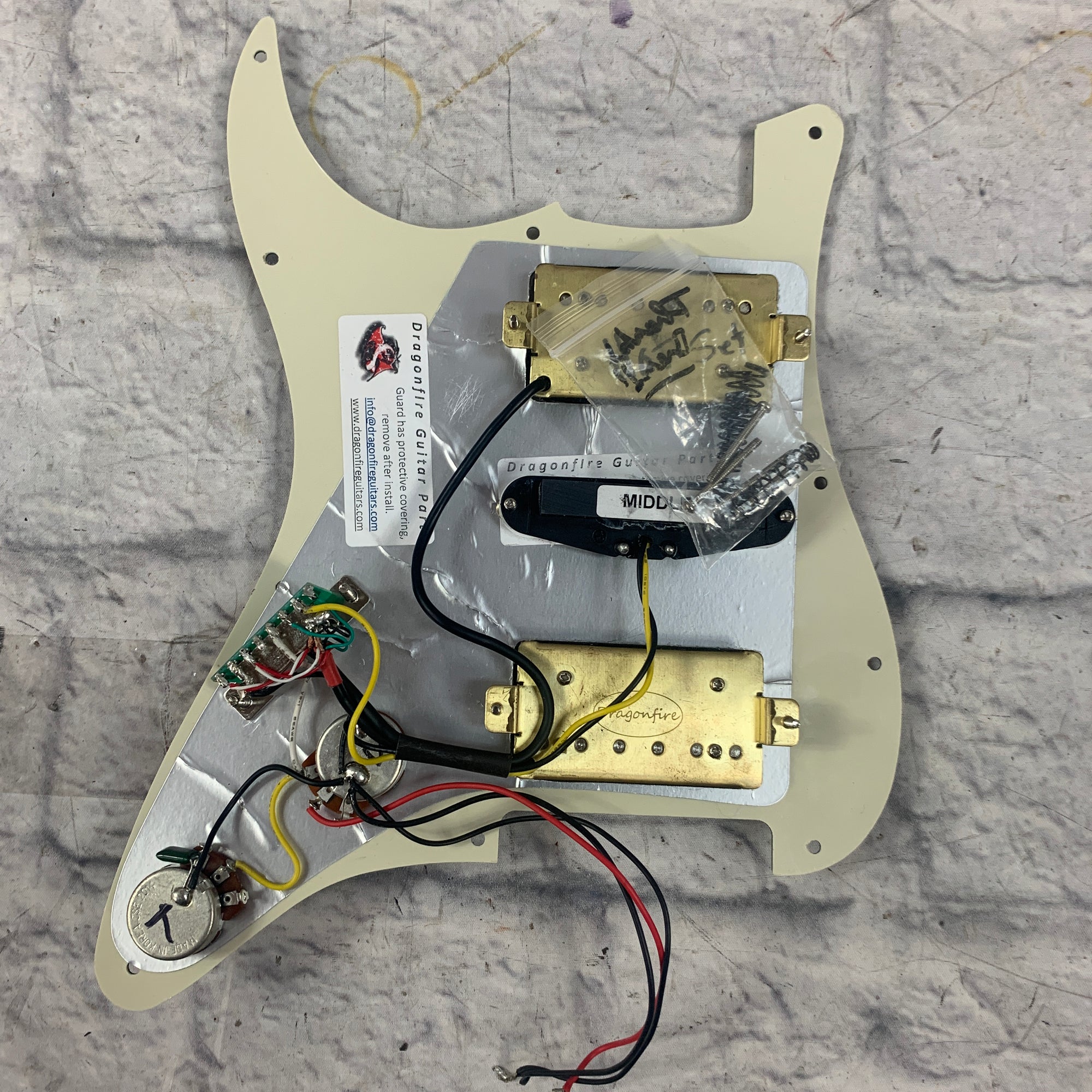 Dragonfire Loaded Pickguard HSH Configuration