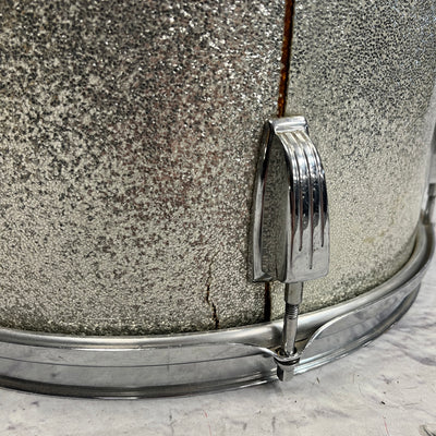 Ludwig Silver Sparkle Blue and Olive 14x10" Tom