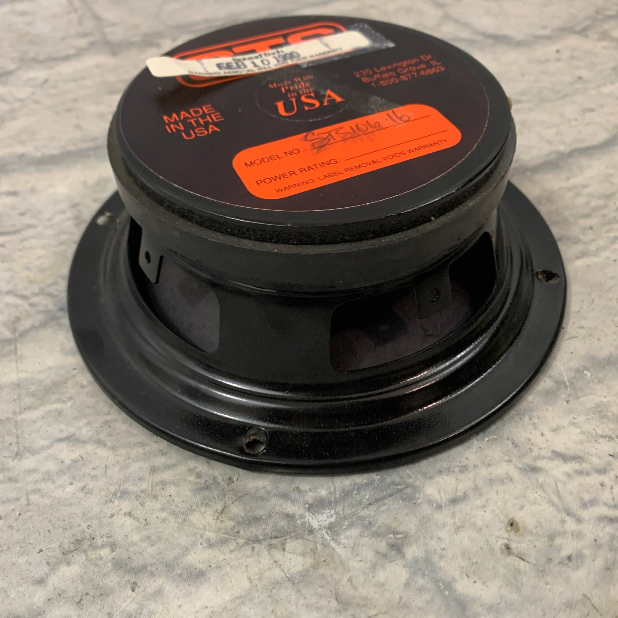Vintage Eminence 6.5" STS 106-16 Speaker 1990 16Ohm